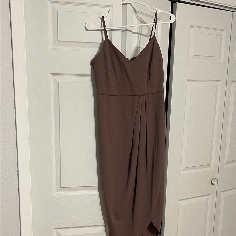 Lulu's Mauve Midi Dress